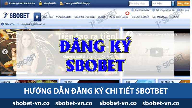 hướng dẫn đăng ký chi tiết Sbobet