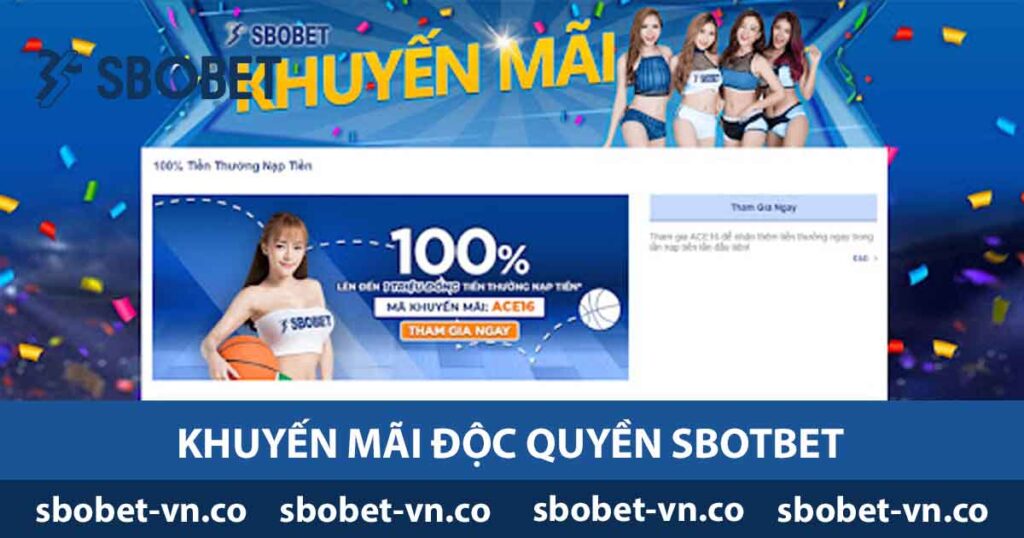 Khuyến mãi độc quyền Sbobet