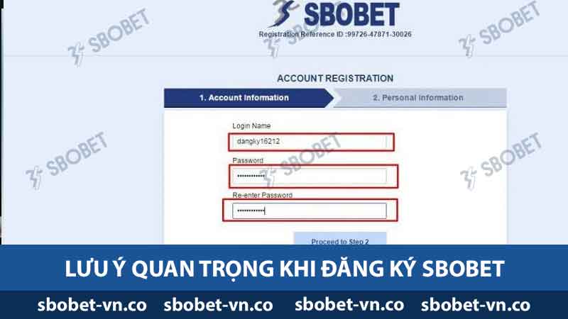 Lưu ý quan trọng khi đăng ký Sbobet